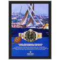 Rolex Submariner Offshore Champions Vintage Poster Ad