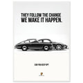 Porsche Can You Keep Up Vintage Poster Ad
