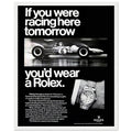 Rolex Racing Vintage Poster Ad