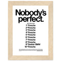 Porsche Nobody's Perfect Le Man Vintage Poster Ad