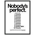 Porsche Nobody's Perfect Le Man Vintage Poster Ad