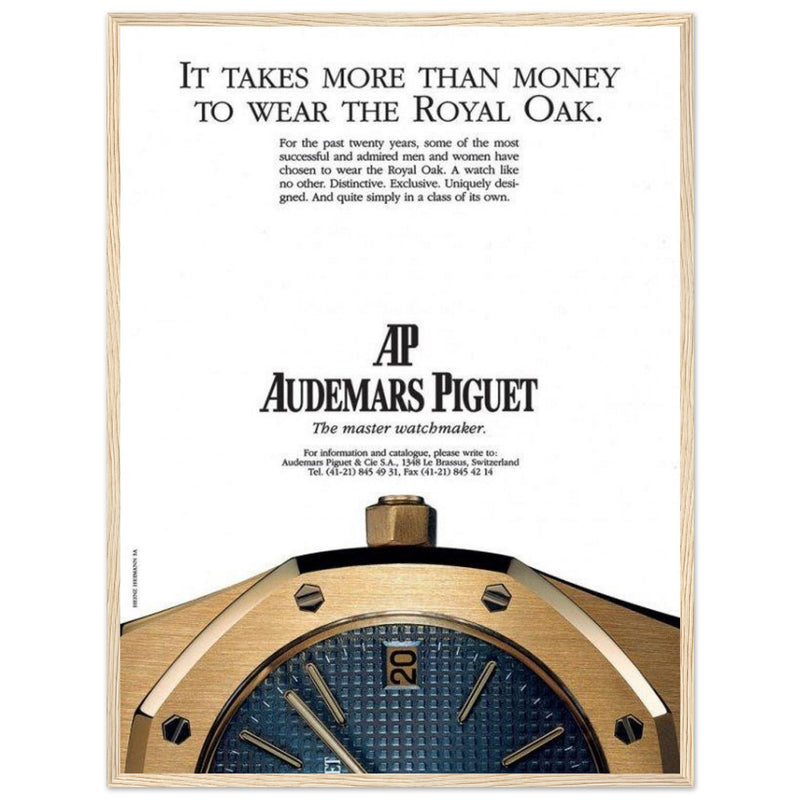 Audemars Piguet Master Watchmaker Vintage Poster Ad
