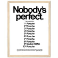Porsche Nobody's Perfect Le Man Vintage Poster Ad