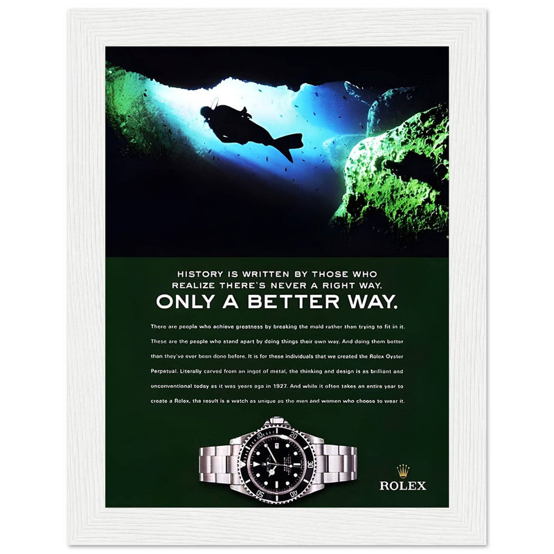 Rolex A Better Way Vintage Poster Ad