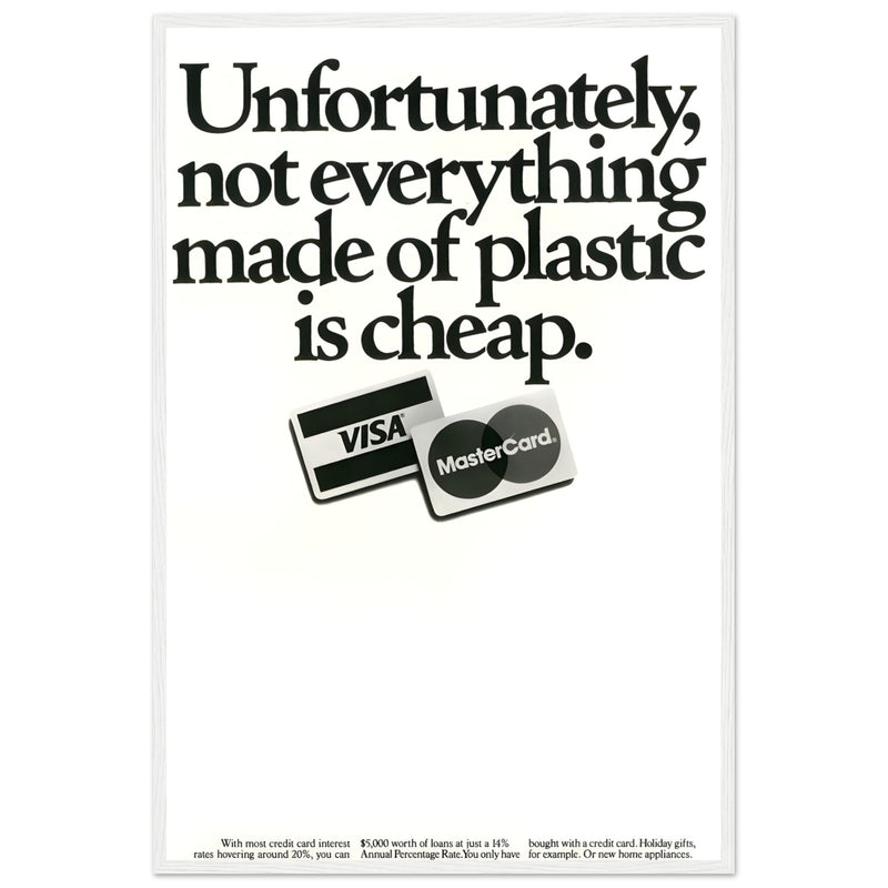 Visa Mastercard Vintage Poster