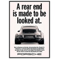 Porsche 911 Vintage Poster - Rear End
