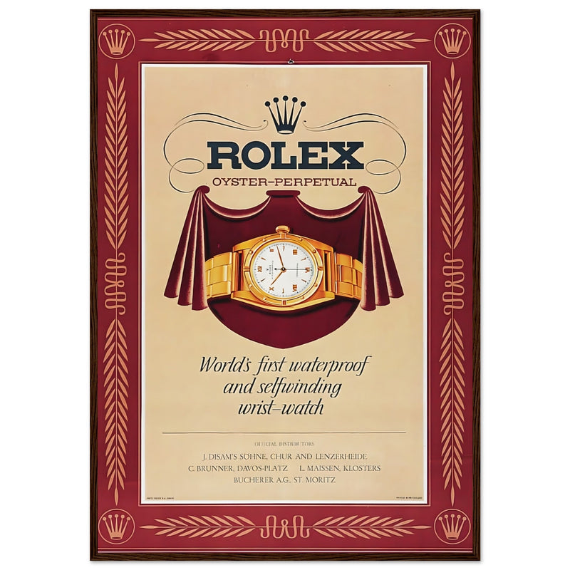 Rolex Oyster-Perpetual Vintage Poster Ad
