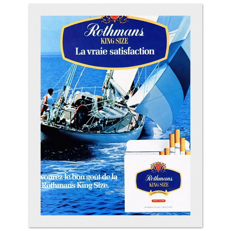 Rothman Vintage Poster - King Size Satisfaction