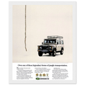 Land Rover Defender Vintage Poster