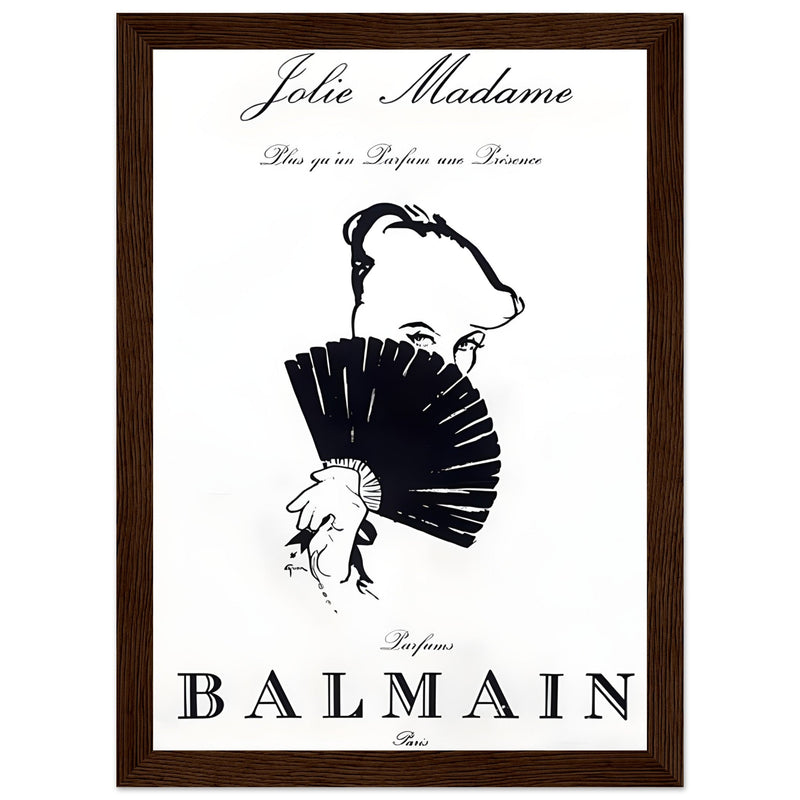 Balmain Jolie Madame Vintage Poster Ad