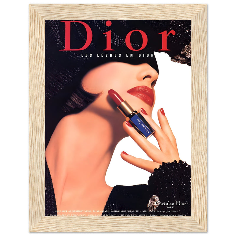Christian Dior Woman Vintage Poster Ad