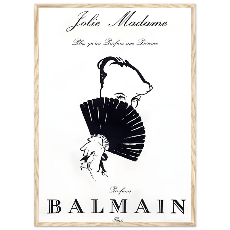 Balmain Jolie Madame Vintage Poster Ad
