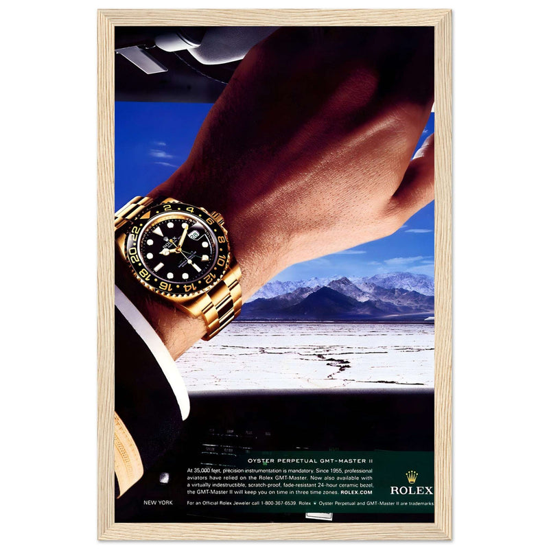 Rolex Oyster Perpetual GMT-Master II New York Pilot Vintage Poster