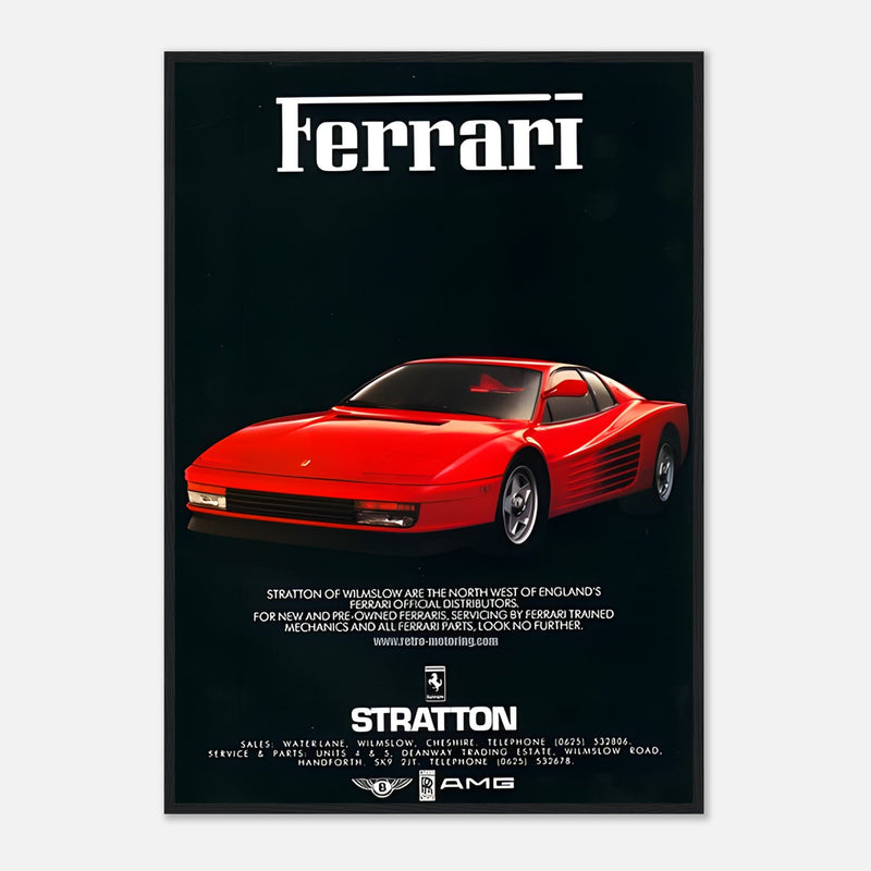Ferrari Stratton Vintage Poster Ad
