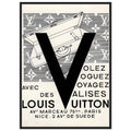 Louis Vuitton Nice, Paris Vintage Poster Ad