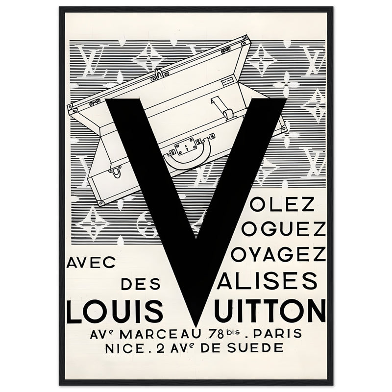 Louis Vuitton Nice, Paris Vintage Poster Ad