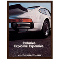 Porsche - Exclusive, Explosive, Expensive Vintage Poster