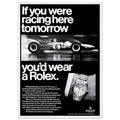 Rolex Racing Vintage Poster Ad