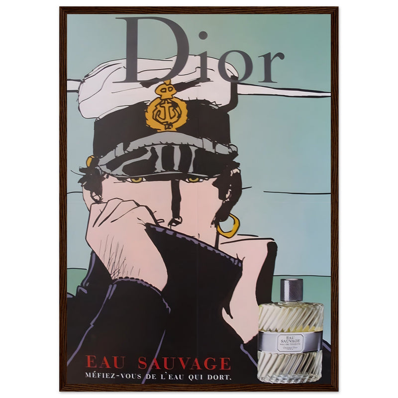 Dior Eau Sauvage Captain Vintage Poster