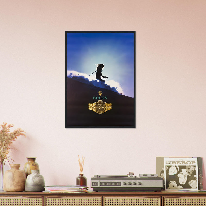 Rolex Skiing Vintage Poster Ad