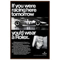 Rolex Racing Vintage Poster Ad