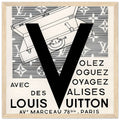 Louis Vuitton Nice, Paris Vintage Poster Ad