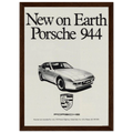 Porsche 944 New on Earth Vintage Poster Ad