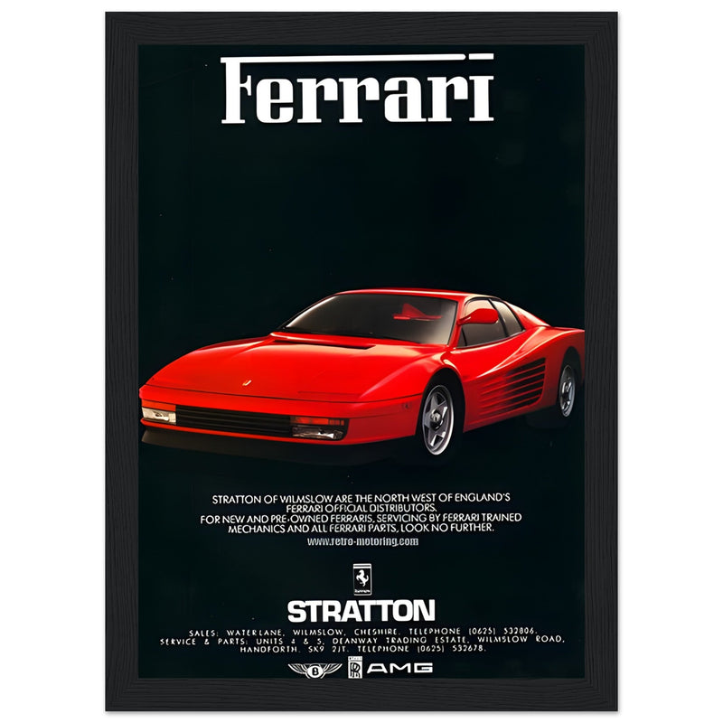 Ferrari Stratton Vintage Poster Ad