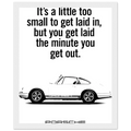 Porsche Vintage Poster  White 911