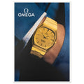 Omega Gold Vintage Poster Ad