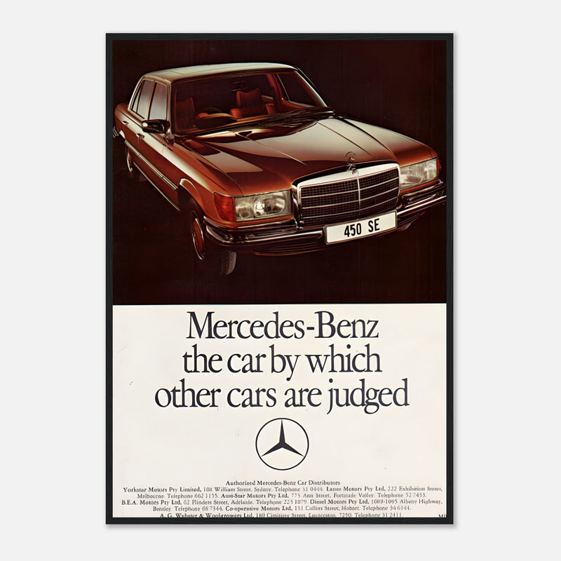 Mercedes Benz Vintage Poster Ad