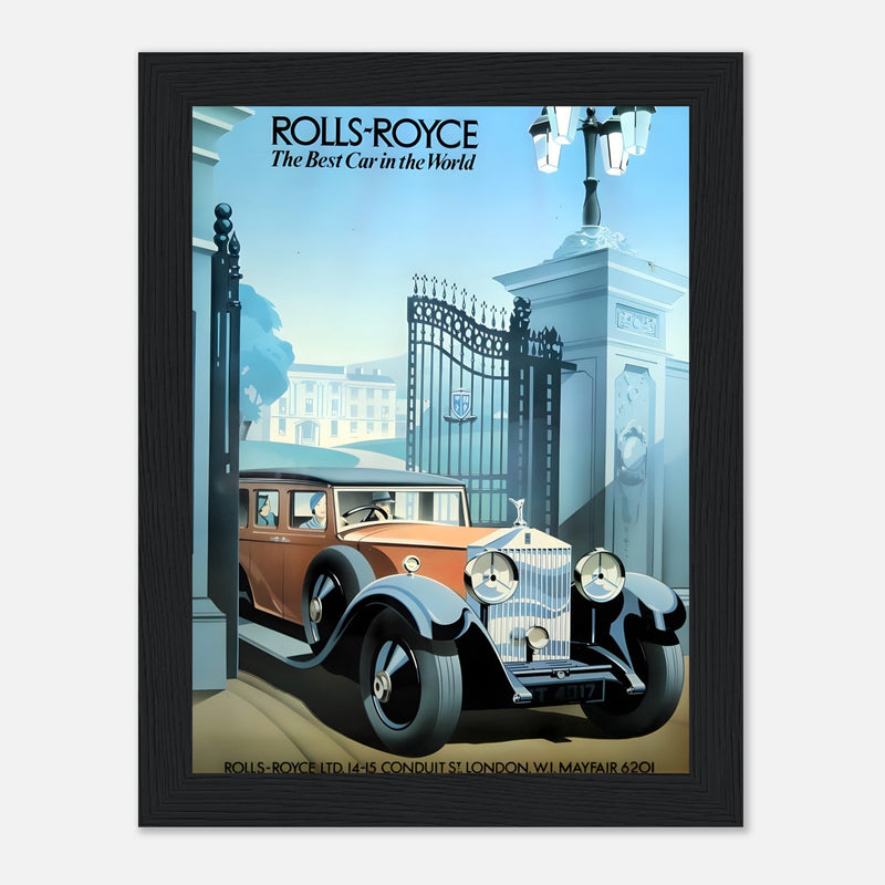 Rolls-Royce Best Car In The World Vintage Poster Ad