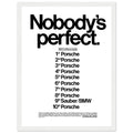 Porsche Nobody's Perfect Le Man Vintage Poster Ad