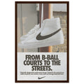 Nike Court to the streets Vintage Poster Ad