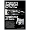Rolex Racing Vintage Poster Ad