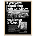 Rolex Datejust Geneva Vintage Poster Ad