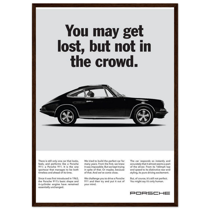 Porsche Vintage Poster - Lost