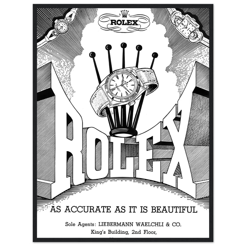 Rolex Hong Kong Jewellers Vintage Poster Ad