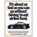 Porsche 911 Vintage Poster - Airline Food