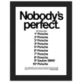 Porsche Nobody's Perfect Le Man Vintage Poster Ad