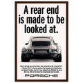 Porsche 911 Vintage Poster - Rear End