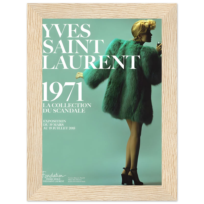 YSL 1971 Vintage Poster