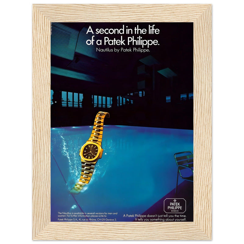 Patek Philippe A Second In the Life Vintage Poster