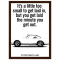 Porsche Vintage Poster  White 911