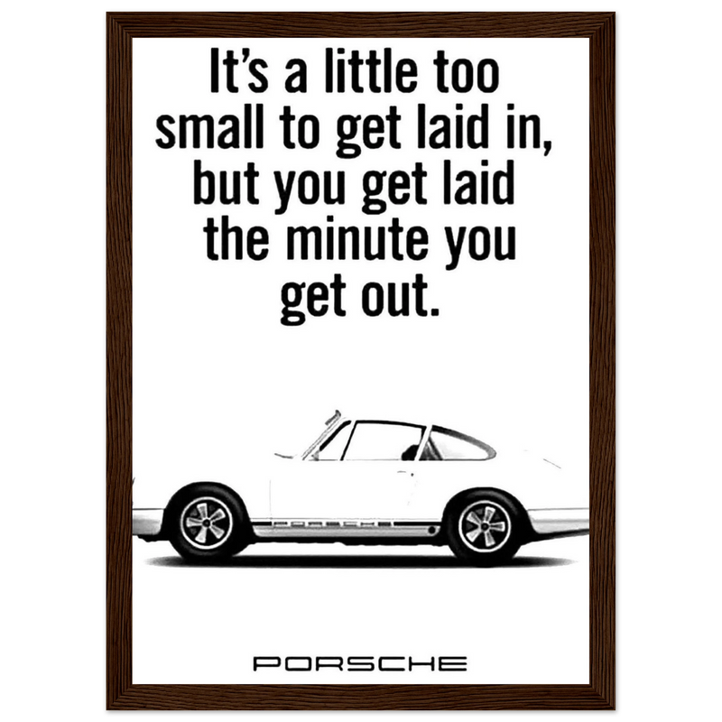 Porsche Vintage Poster  White 911