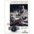 Omega Moon Vintage Poster Ad