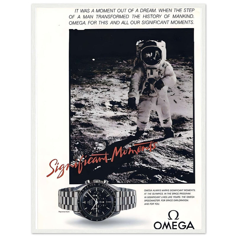 Omega Moon Vintage Poster Ad