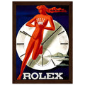 Rolex Clock Vintage Poster Ad