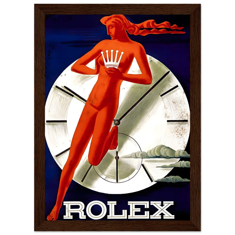 Rolex Clock Vintage Poster Ad