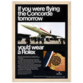 Rolex Oyster Perpetual Concorde Vintage Poster Ad
